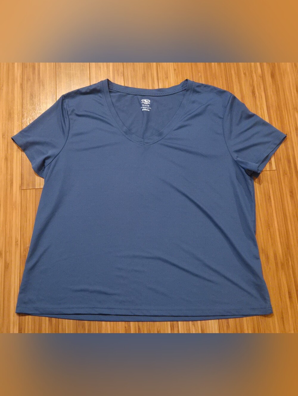 Athletic Works Short-Sleeve V-Neck Tee in Slate Blue